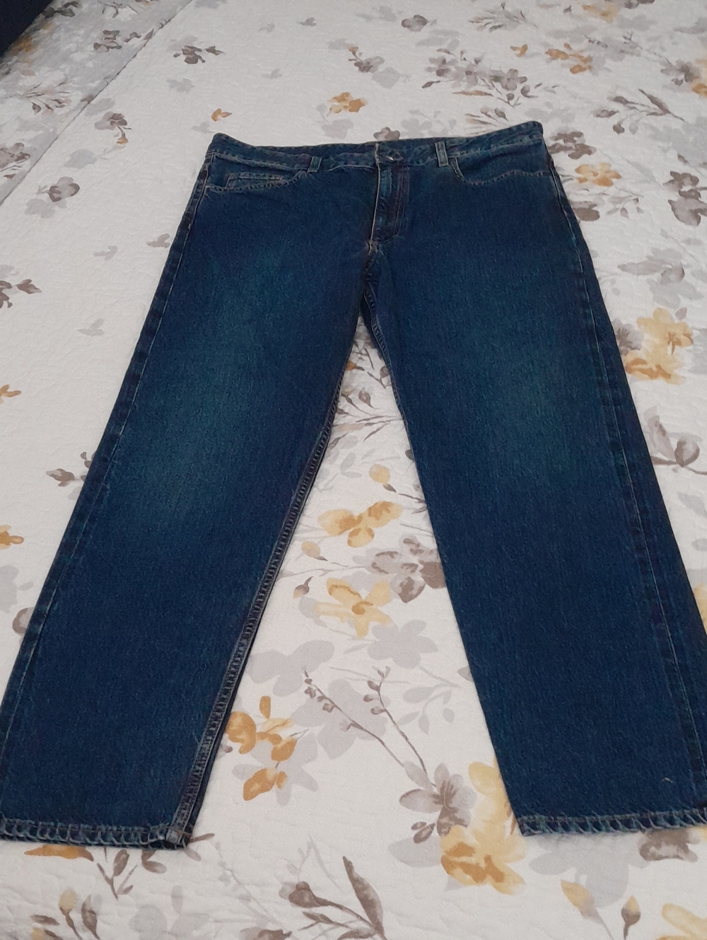 COS Dark Blue Tapered Fit, Cropped Leg Jeans